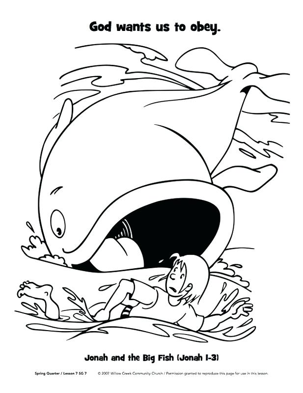 617x800 Free And The Big Fish Coloring Pages L Whale Prophet View Larger