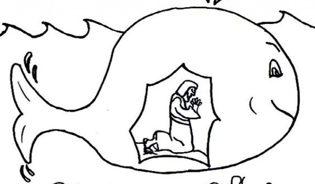 1024x600 Interesting Design Ideas Jonah And The Whale Coloring Page Was