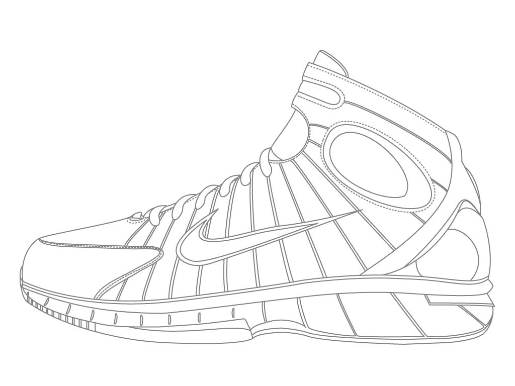 1024x768 Jordan 12 Coloring Pages