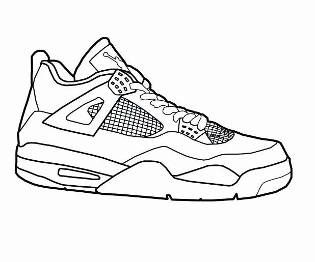618x515 Jordan 12 Coloring Pages Collection Jordan Coloring Sheets Shoe