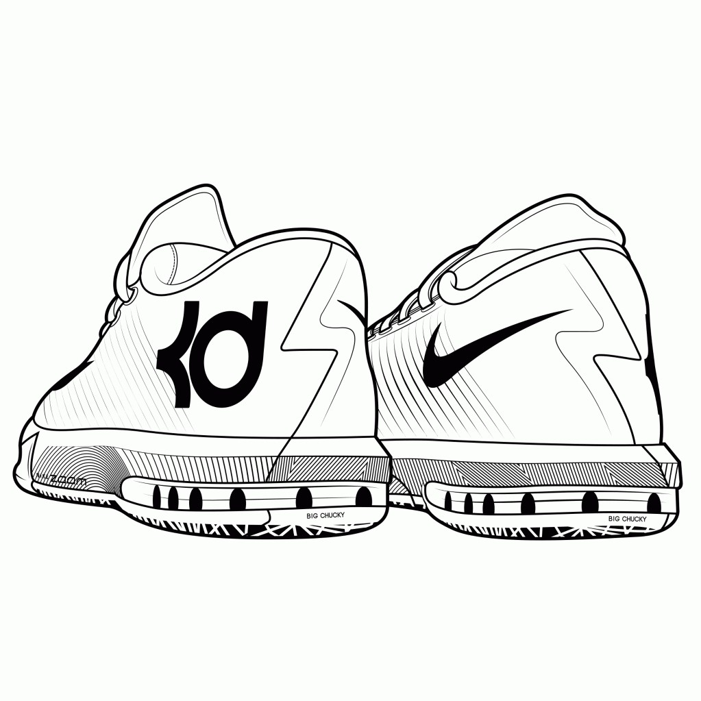 1023x1023 Coloring Pages Air Jordans New Basketball Shoes Drawing Stunning