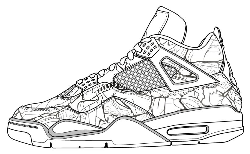 Jordan Shoes Coloring Pages