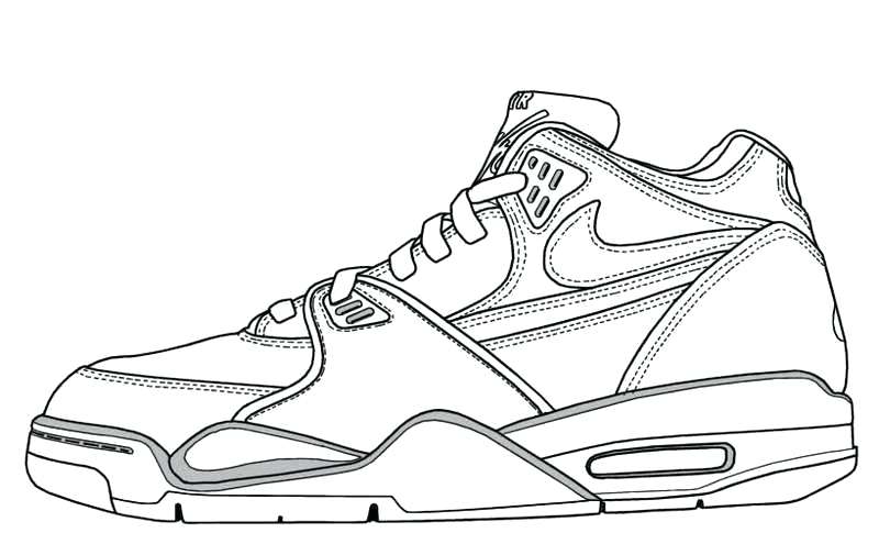 800x495 And Shoes Coloring And Sketch Drawing Pages Coloring Pages Free
