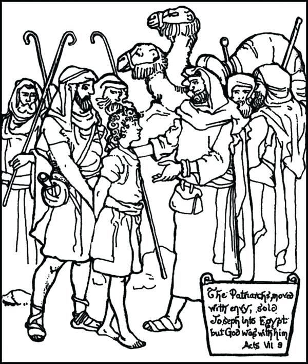 600x708 Joseph Bible Coloring Pages The Slave Page Free Printable