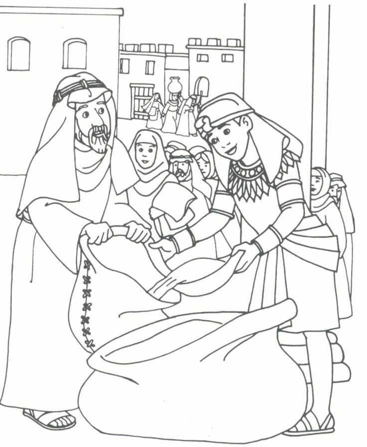 Joseph Bible Story Coloring Pages