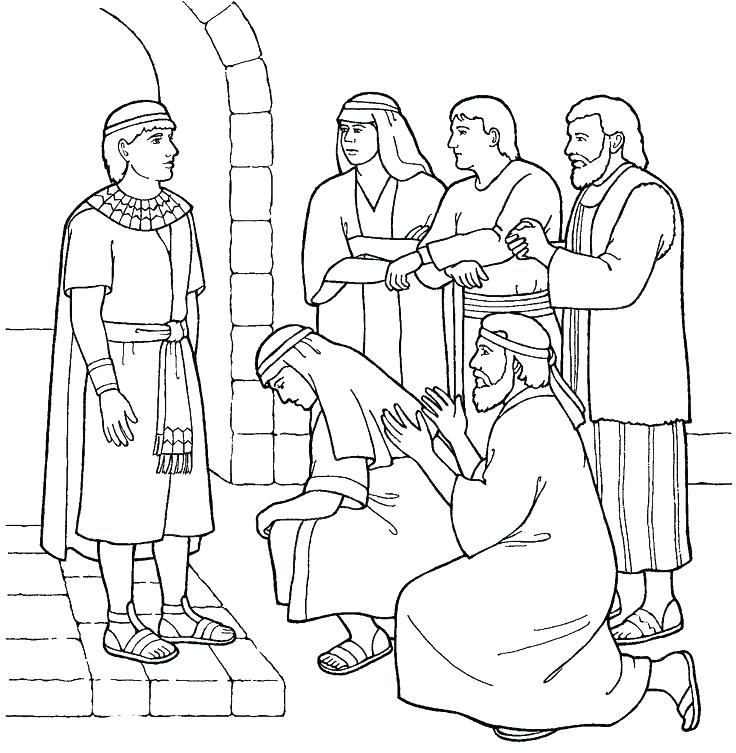 736x753 Joseph And The Coat Of Many Colors Coloring Page Coat Of Many