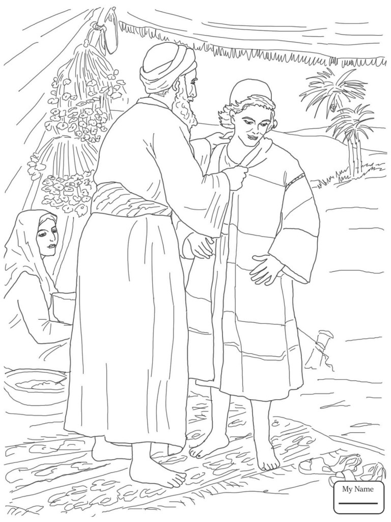 768x1024 Spotlight Joseph And His Coat Coloring Page Sheets Many Colors