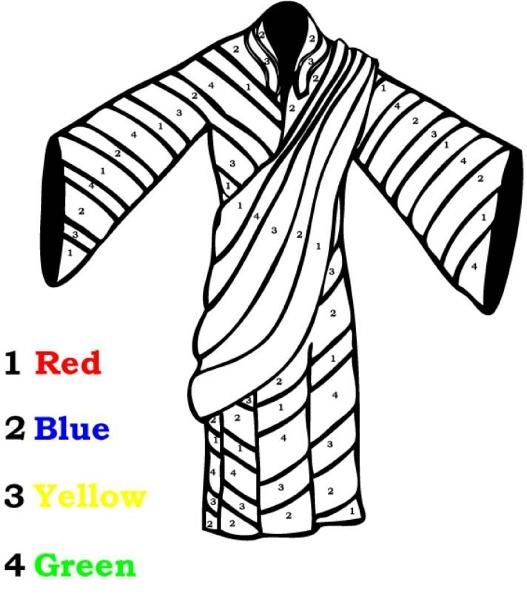 527x610 Free Printables Of Joseph And The Coat Of Many Colors Joseph'S
