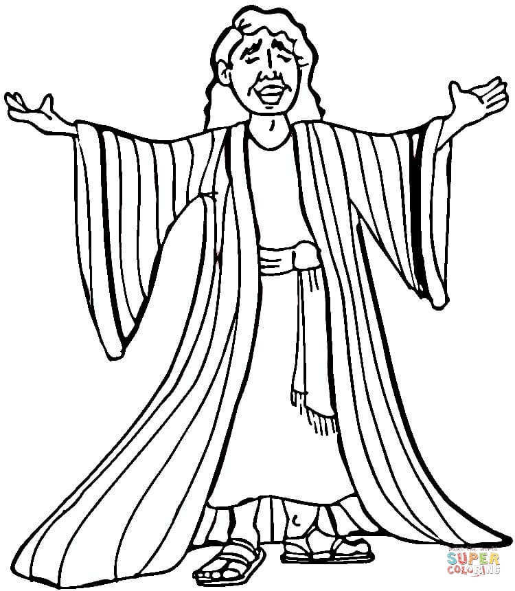 750x860 Joseph And Coat Of Many Colors Coloring Page Joseph Coat Of Many
