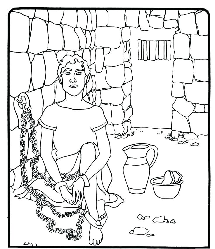 736x854 Joseph Coloring Pages
