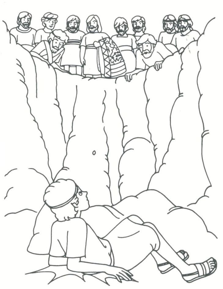 729x944 Joseph Sold By His Brothers Coloring Page