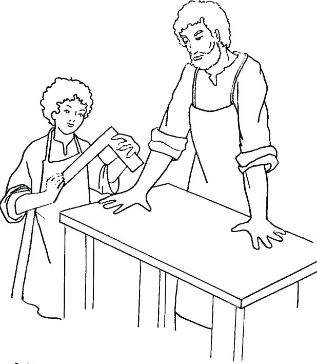 618x709 St Joseph Coloring Page Grandmaman.site