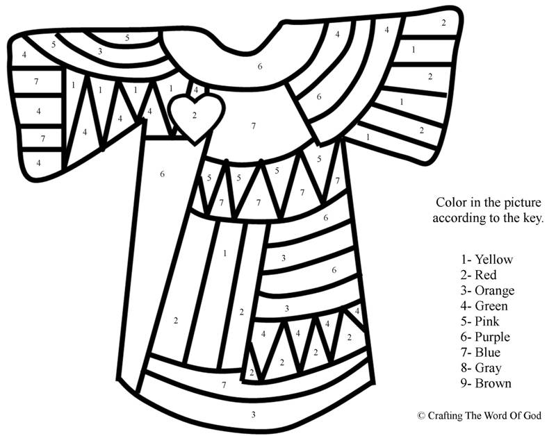 800x628 Joseph And The Coat Of Many Colors Coloring Page Printable