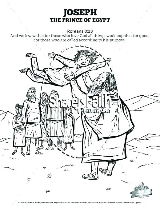 520x673 Joseph In Prison Colouring Page Bible Coloring Pages And His