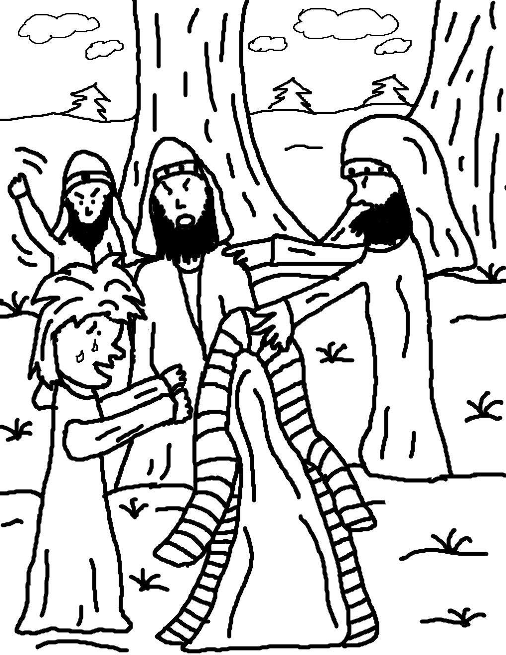 1019x1319 Print Joseph Coat Of Many Colors Coloring Page New In Decoration