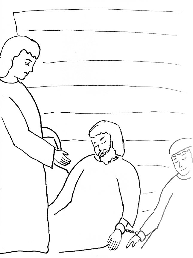 645x859 Bible Story Coloring Page For Peter Escapes From Prison Free