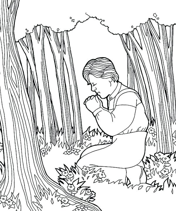 600x722 Joseph Smith Coloring Page Smith Pray At Hill Coloring Page Joseph