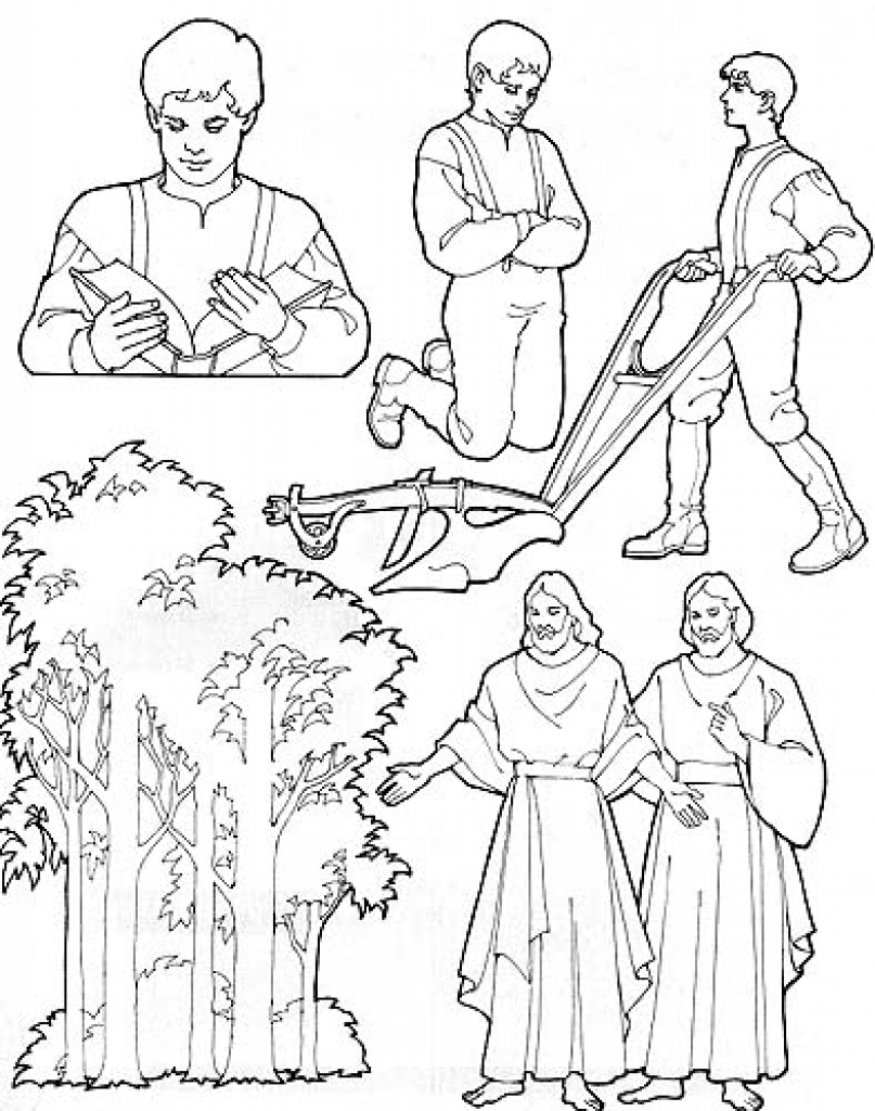 807x1024 Perspective Joseph Smith First Vision Coloring Page 12 Images