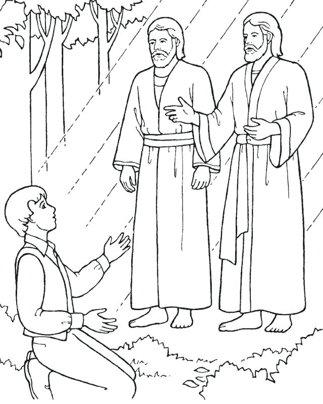640x800 Joseph Smith Coloring Page