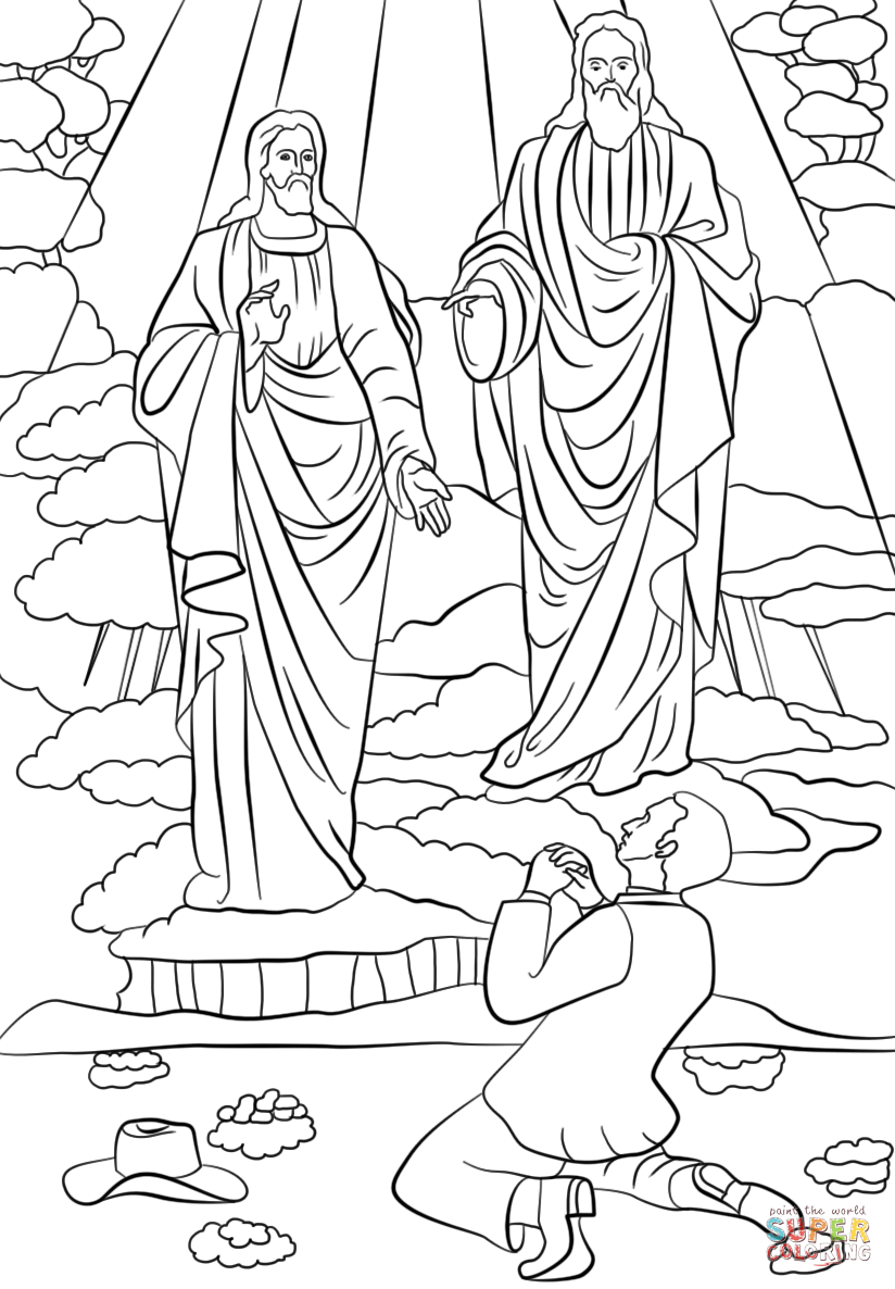 824x1186 Edge Joseph Smith First Vision Coloring Page Free Printable Pages
