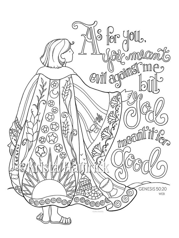 570x760 Josephs Coat Of Many Colors Coloring Sheet