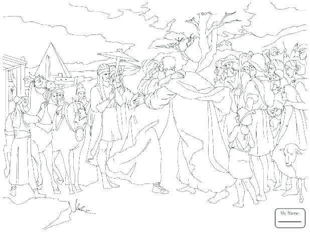 618x464 And In Jail Coloring Page Apostle Joseph Sold Into Slavery