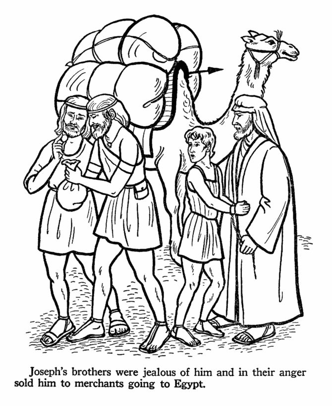 Joseph Son Of Jacob Coloring Pages