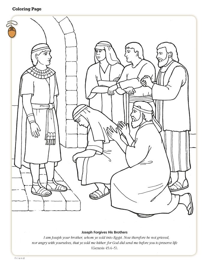 694x902 Joseph Forgives His Brothers Sunday School, 30th And Bible