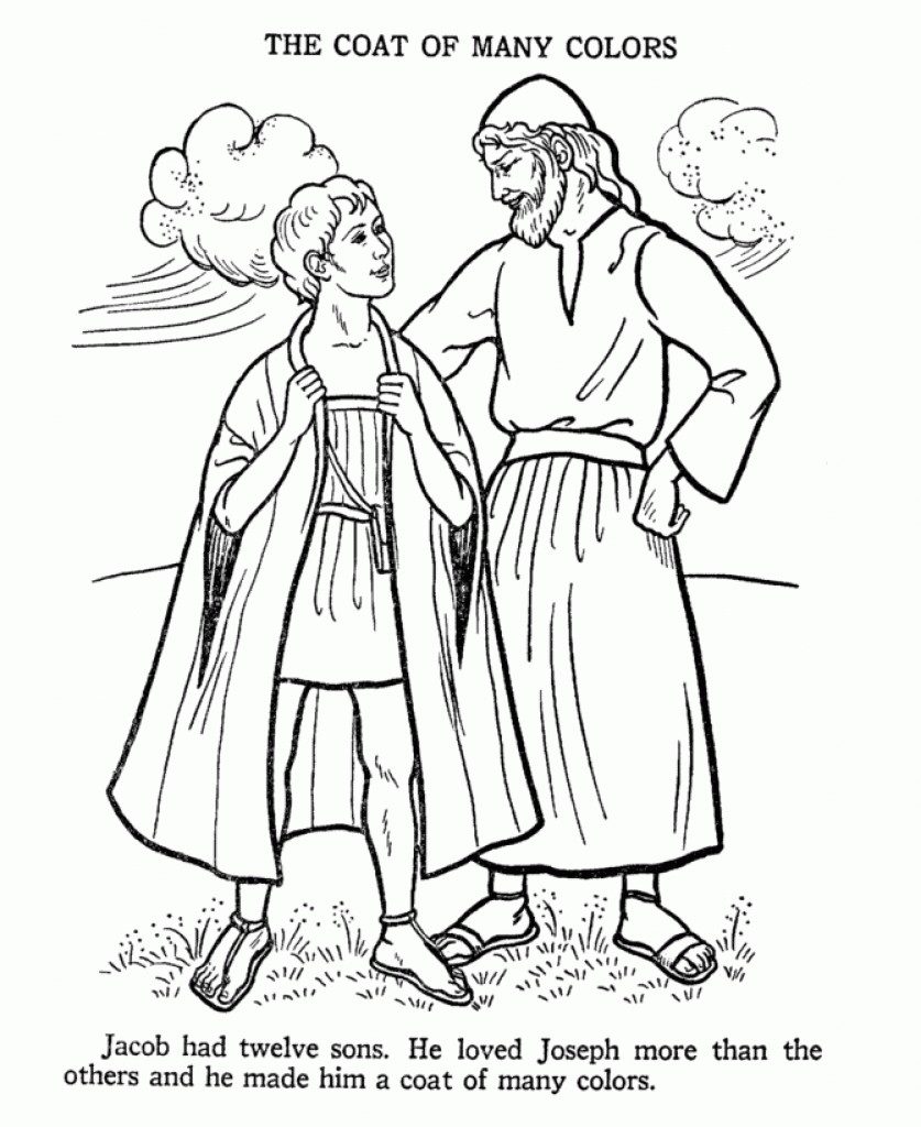 837x1024 Coloring Pages For The Story Of Joseph Copy Joseph Son Of Jacob