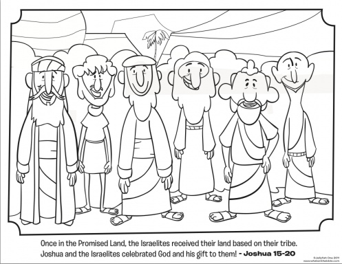 497x384 Joshua And Caleb Coloring Good 12 Spies Coloring Page