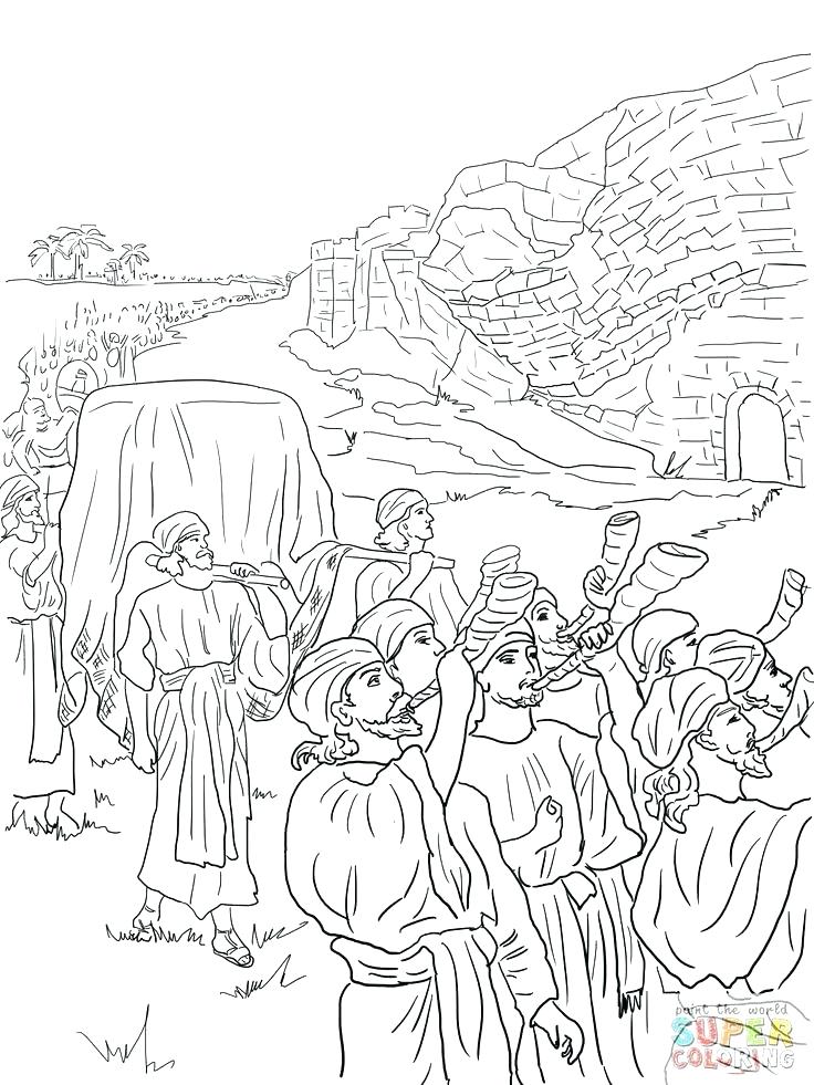 736x981 Joshua And Caleb Coloring Pages And Coloring Pages And The Fall