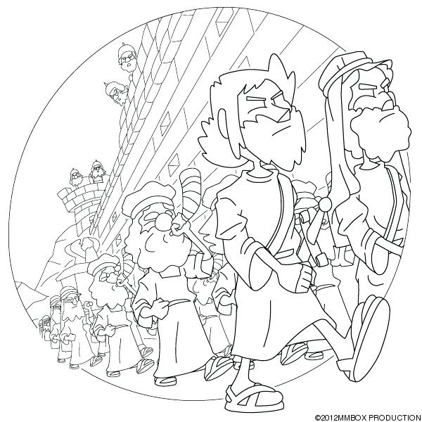 600x600 Joshua Coloring Sheets Funy S Joshua And Caleb Spies Coloring
