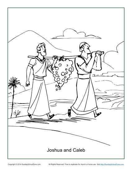 Joshua And The Battle Of Jericho Coloring Page