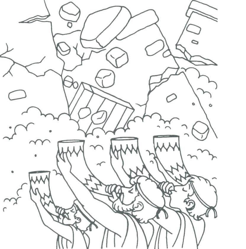 831x843 Joshua And Battle Of Jericho Coloring Pages Joshua Fought
