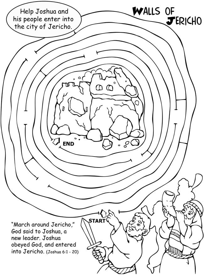 650x875 Joshua Walls Of Jericho Activity And Coloring Page Sunday School