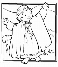 240x278 Joshua Coloring Page