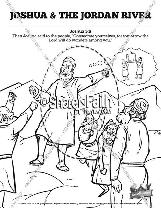 520x673 Joshua 3 Crossing The Jordan River Sunday School Coloring Pages