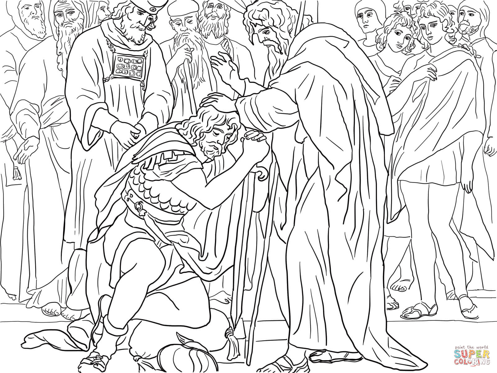 1600x1200 Joshua Coloring Page