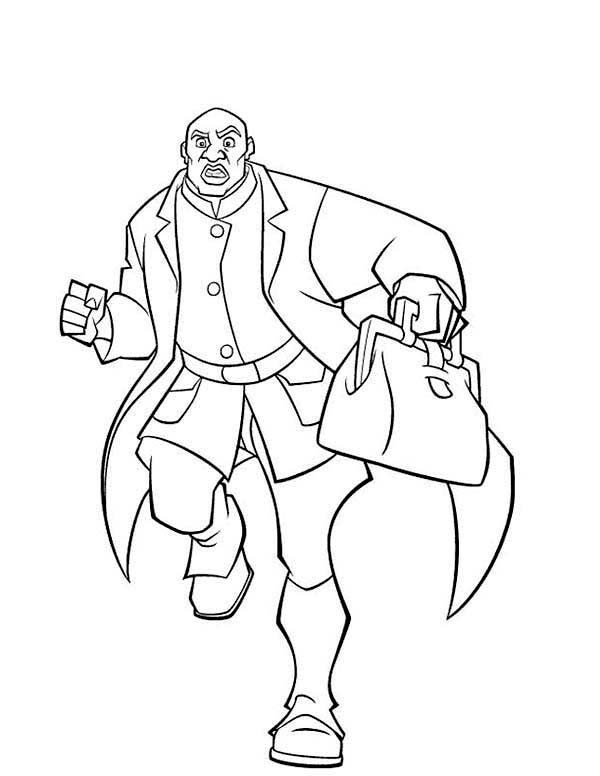 600x776 Joshua Running Away In Atlantis The Lost Empire Coloring Pages