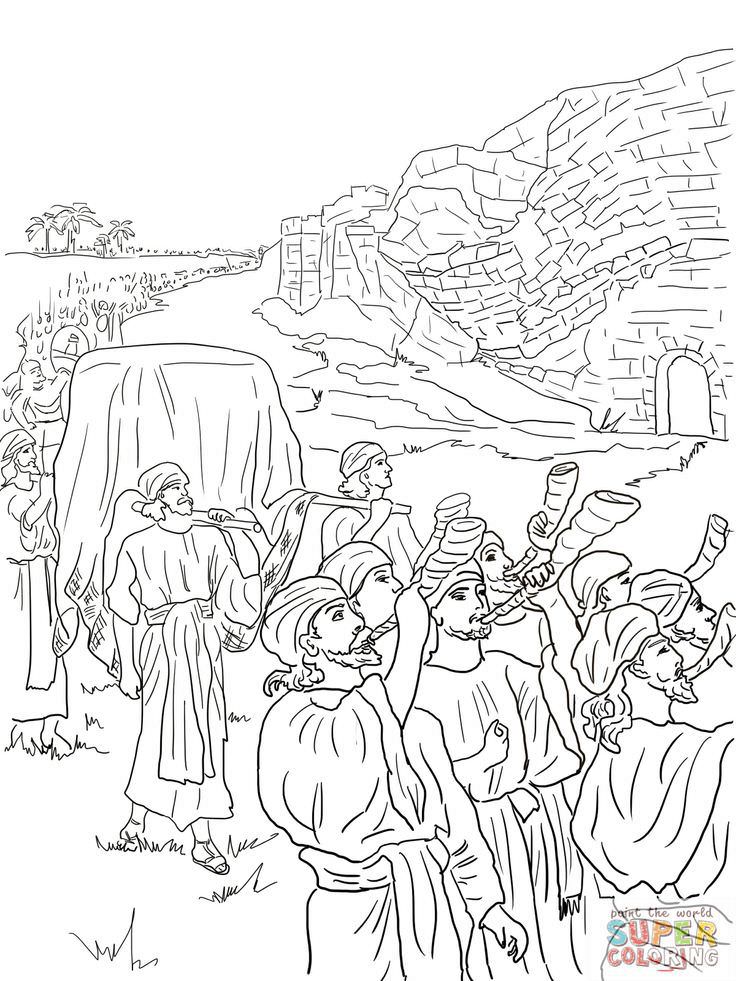 736x981 Book Of Joshua Coloring Pages