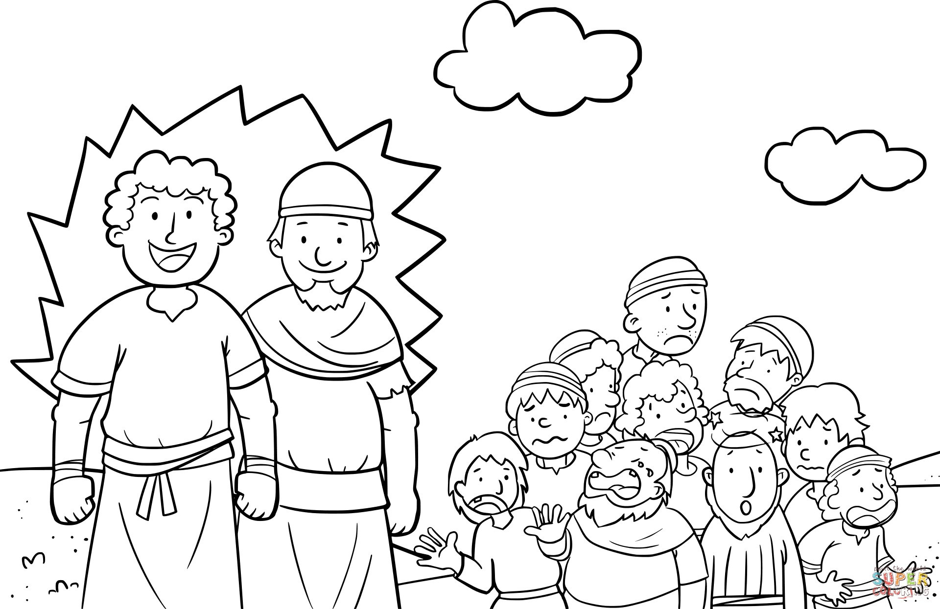 1920x1245 Coloring Pages For Joshua And Caleb Copy Brought