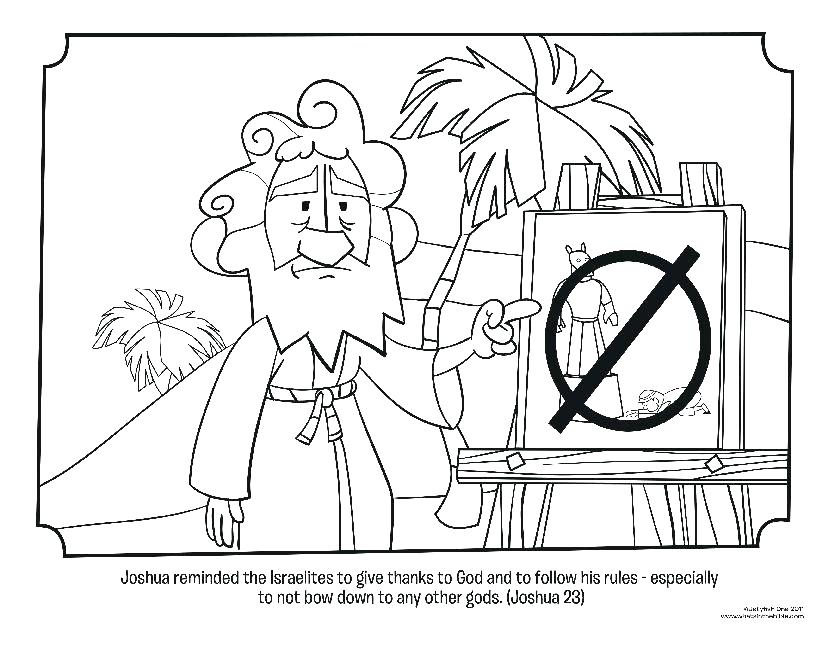 840x647 Battle Of Jericho Activity Page And The Coloring Bible Pages