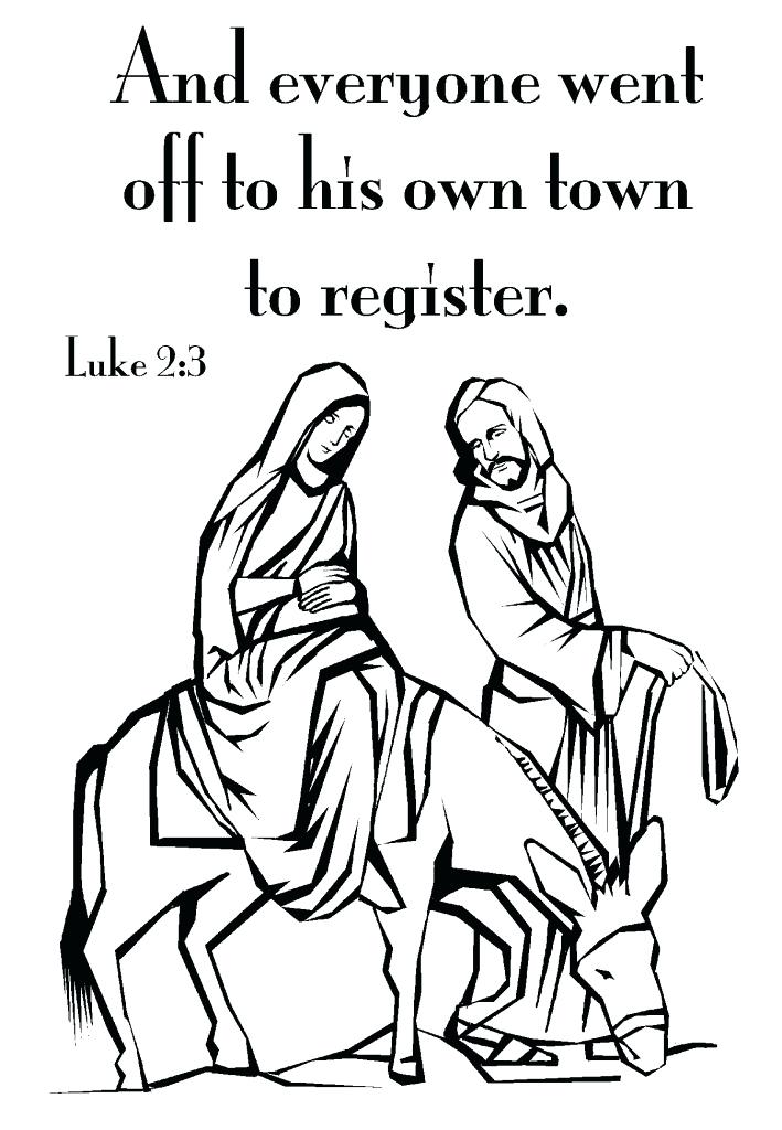 709x1024 Mary And Joseph Travel To Bethlehem Coloring Pages Baby Nativity