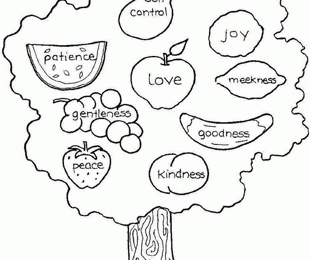 1007x845 Fruit Of The Spirit Joy Coloring Pages Inside