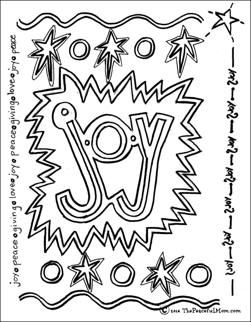512x655 Joy Coloring Page Coloring Page Joy The Peaceful Mom Cheer