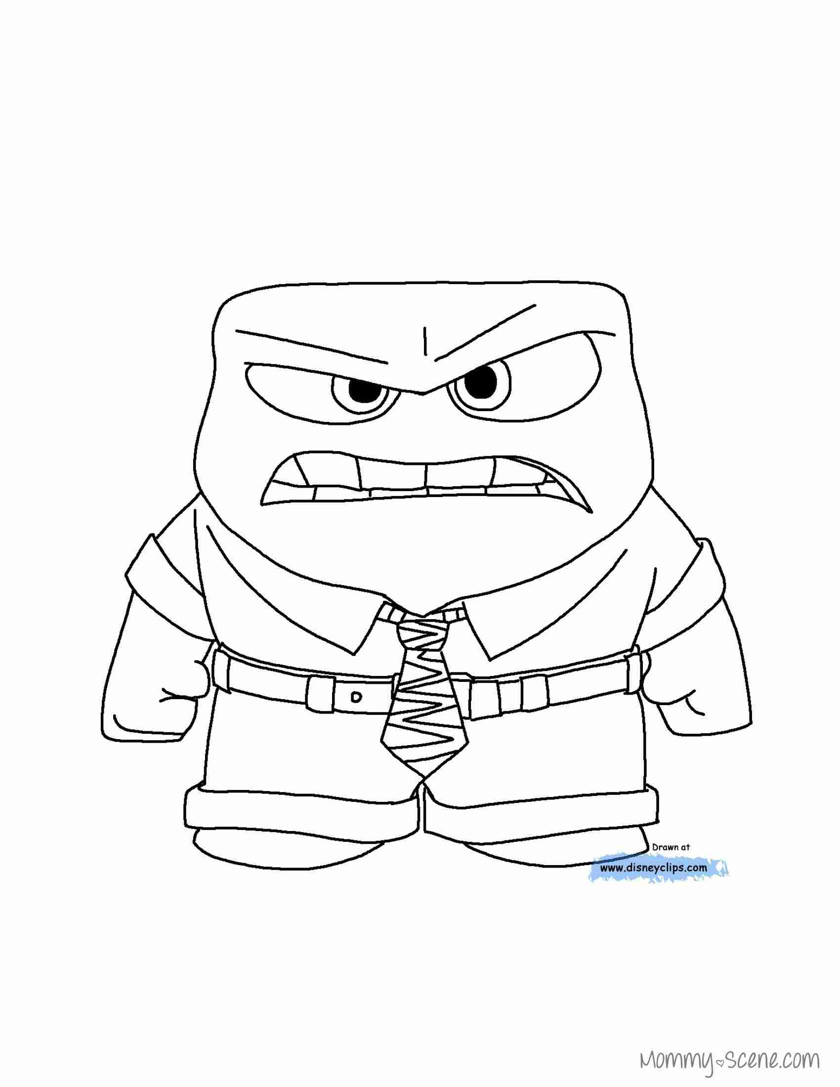 1700x2200 Disgust Coloring Page Pages Anger Joy Riley Dad Voices In Our Also