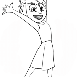 268x268 Inside Out Coloring Pages Free Printable Joy Coloring Pages Joy