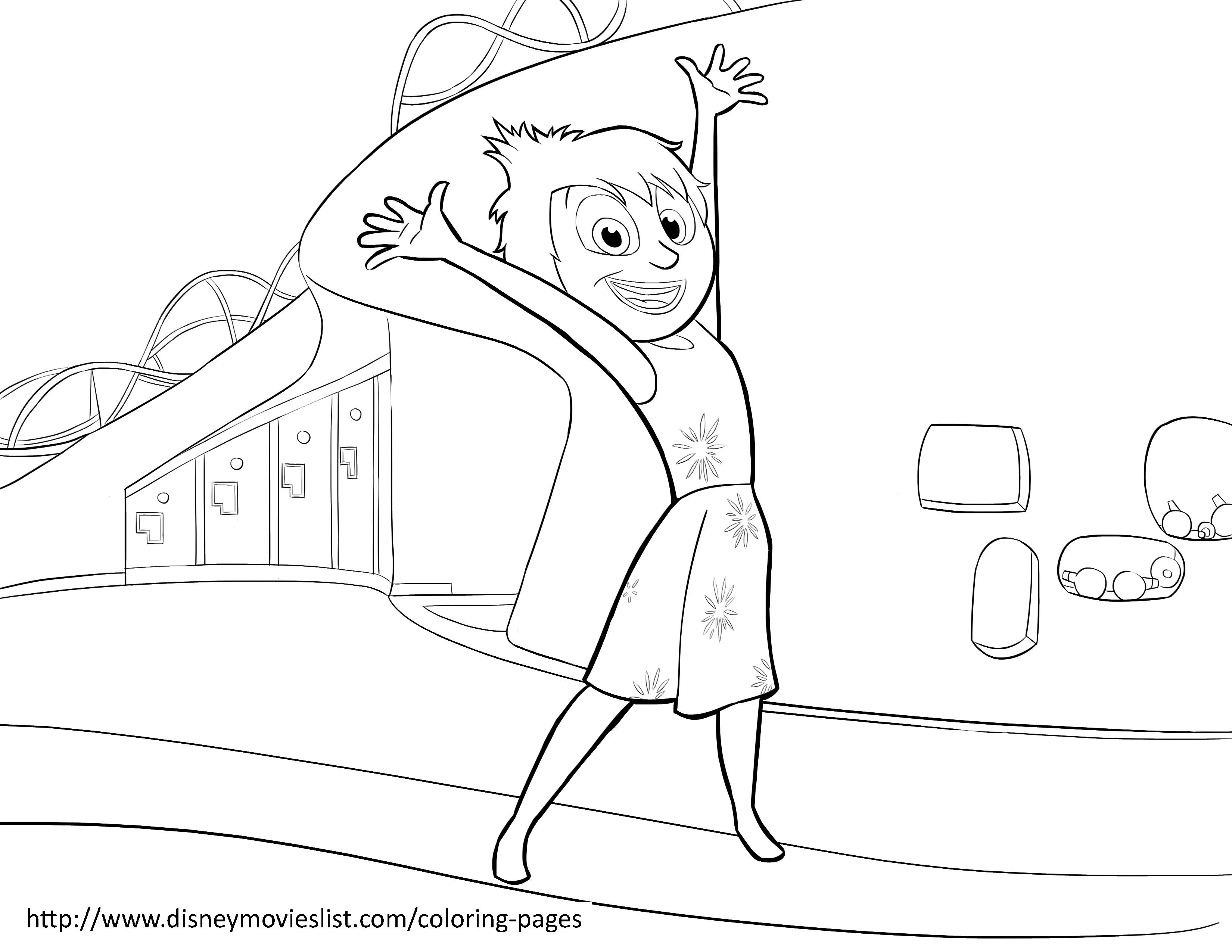 3300x2550 Joy Coloring Pages From Inside Out