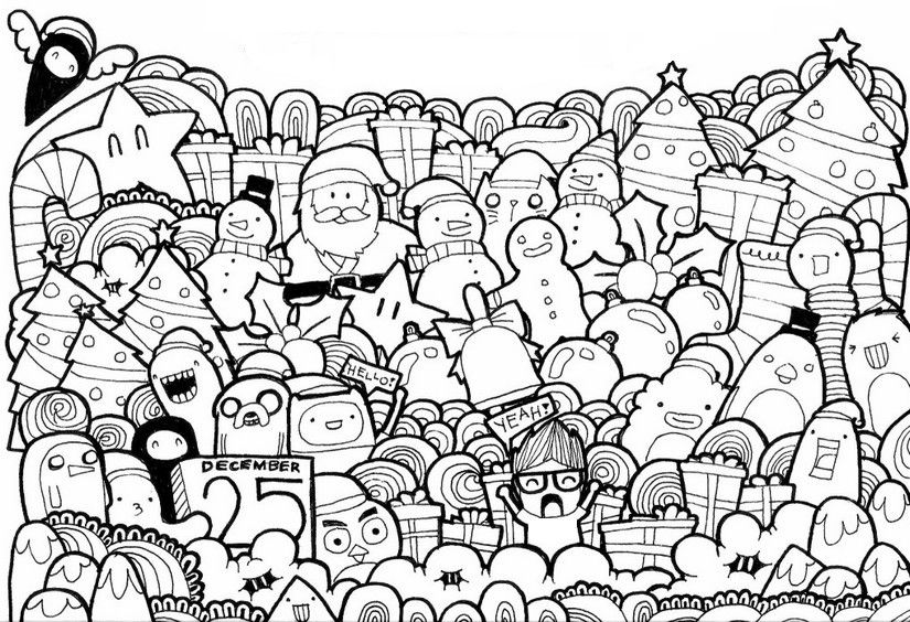 825x564 Joyeux Coloriage Adulte Adult Coloring