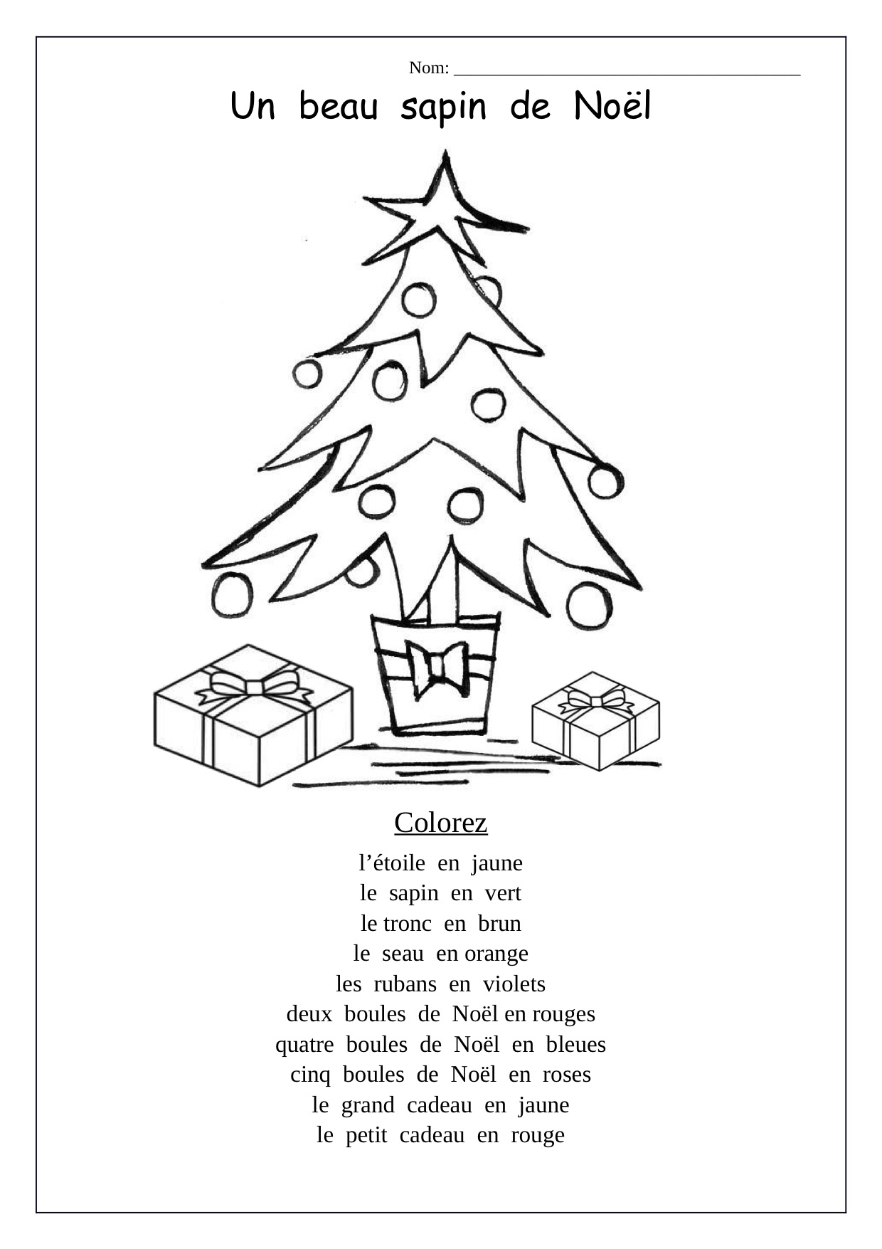 1240x1755 Christmas Coloring Pages In French